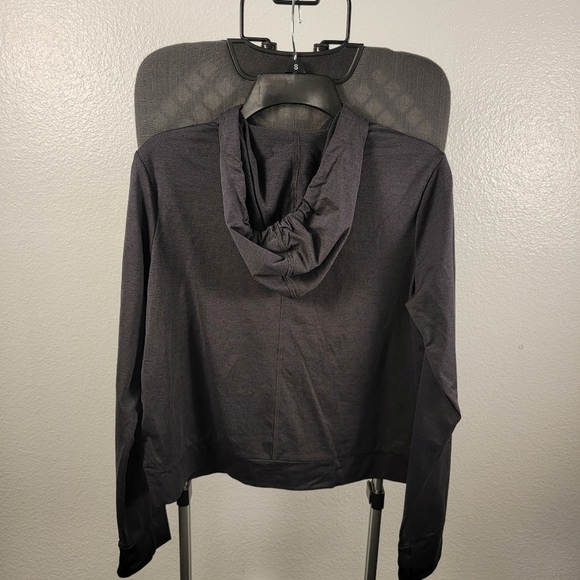 All in Motion Women's Size S Soft Stretch Hoodie Heathered Black UV Protection - Picture 2 of 6